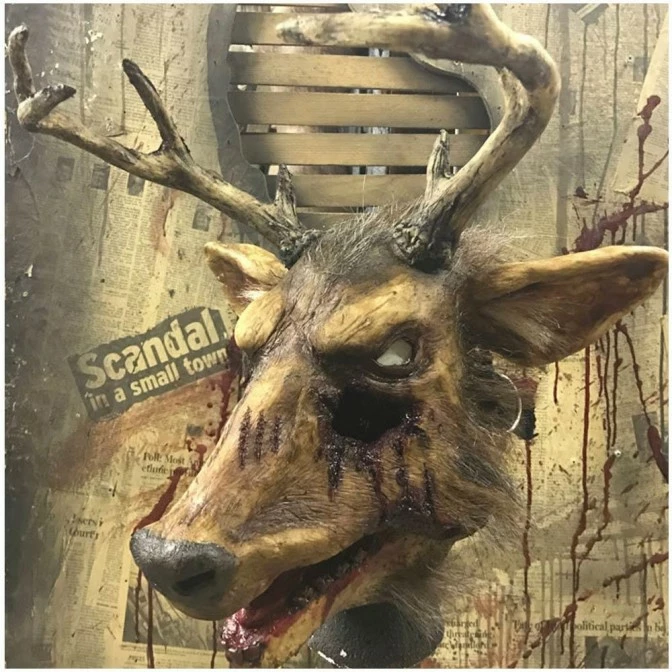 Pumpkin Pulp Deerslayer Mask
