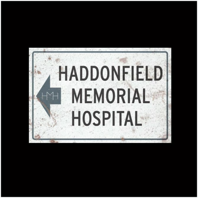 TRICK OR TREAT STUDIOS Halloween 2 Haddonfield Memorial Hospital Metal Sign