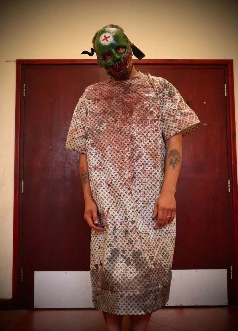 Mad About Horror Asylum Hospital Gown - Image 3