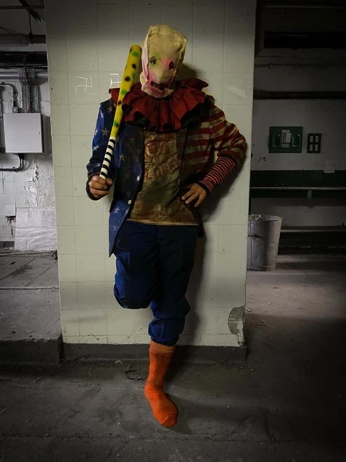 Mad About Horror Uncle Sam Clown Costume - Image 2