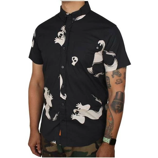 Creepy Co. Beistle Afraid Of The Dark Button Up Shirt *SALE* - Image 4
