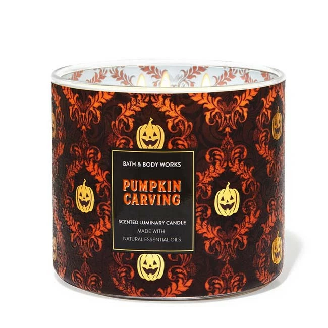 Bath & Body Works Pumpkin Carving 3 Wick Candle