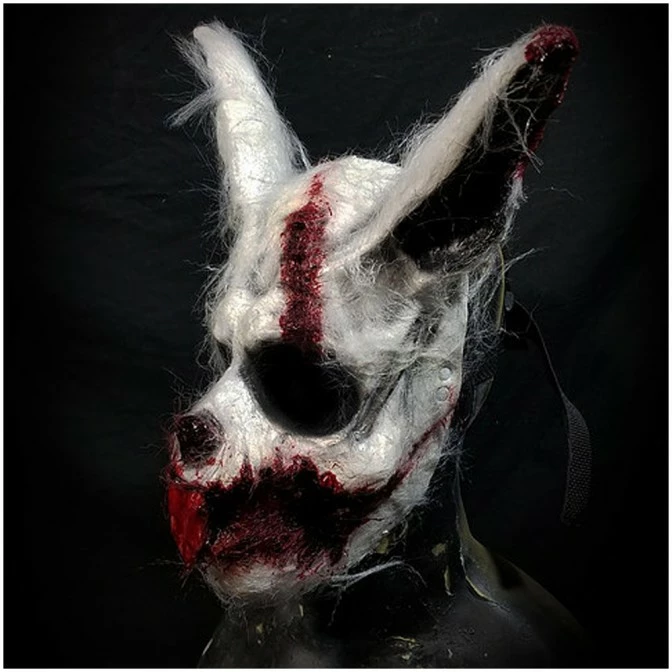 Mad About Horror White Bunny Mask - Image 2