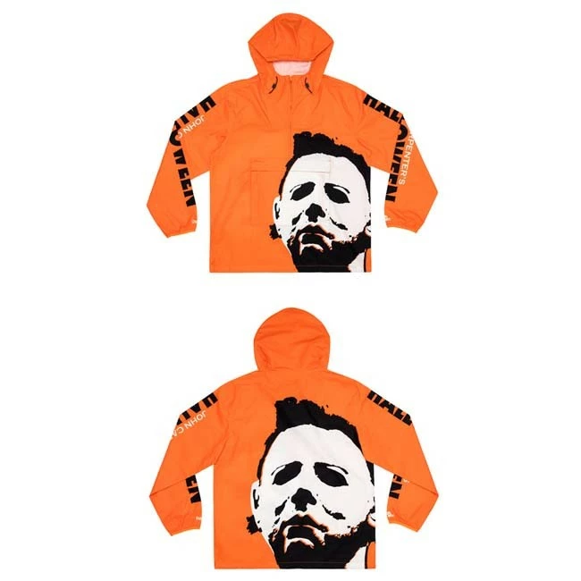 Other Chalk Line Halloween Orange Retro Anorak Jacket - Image 3