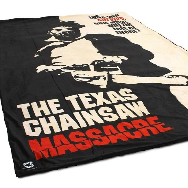 Creepy Co. Creepy Co Texas Chainsaw Massacre Who Will Survive Throw Blanket - Image 3