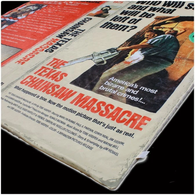Creepy Co. Texas Chainsaw Massacre VHS Blanket - Image 2