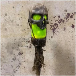 Pumpkin Pulp Skull Swamp Stick