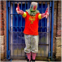 Other Spiral Clown Costume FREE HUGS