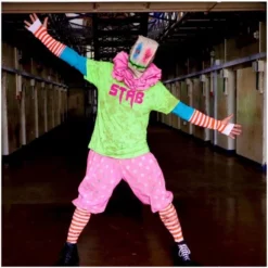 Mad About Horror Spiral Clown Costume STAB